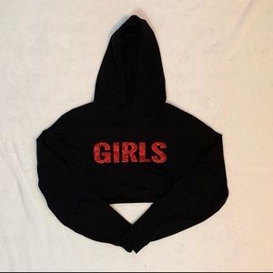 GIRLS cropped hoodie